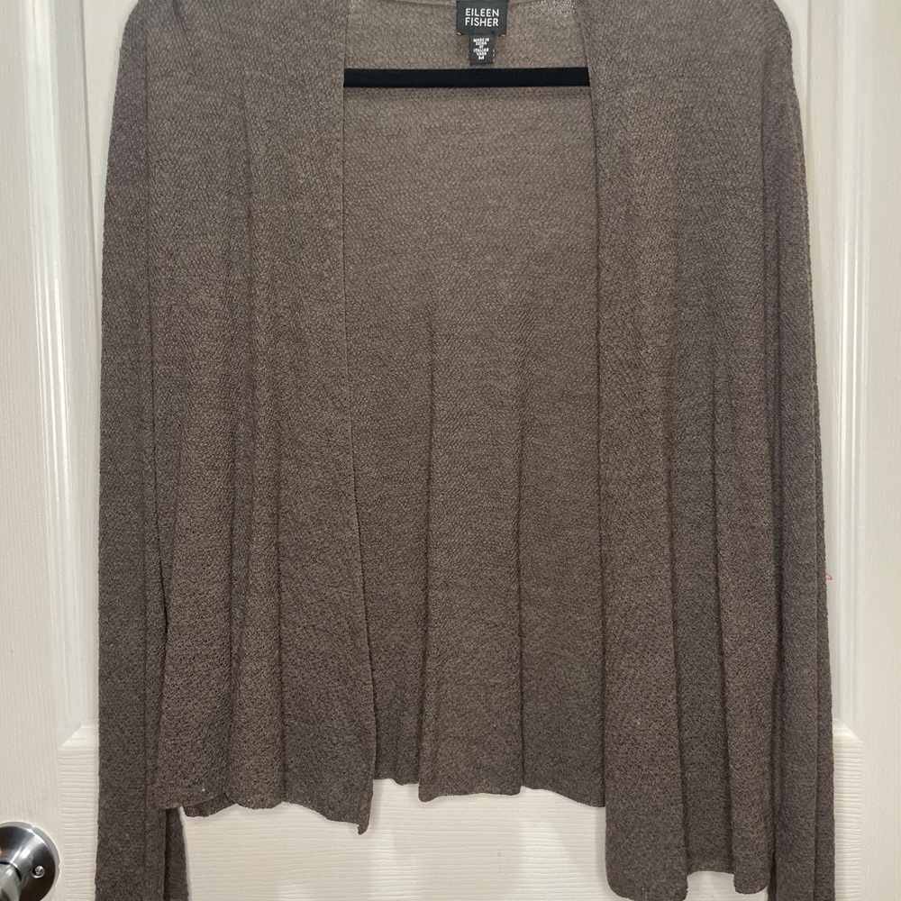 Eileen Fisher Women's Taupe Cardigan
